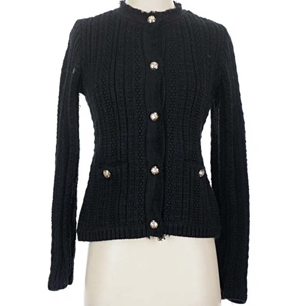Tahari Black Cardigan